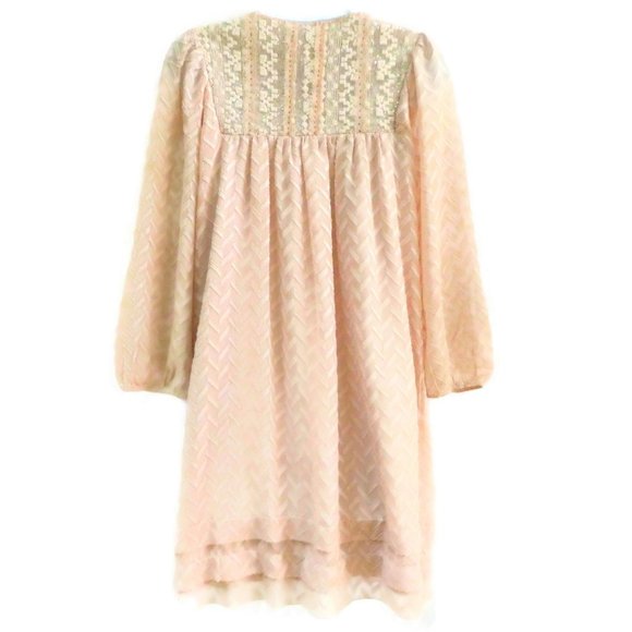 One September Dress Anwen Peasant Nude Beige Smock - Picture 8 of 12